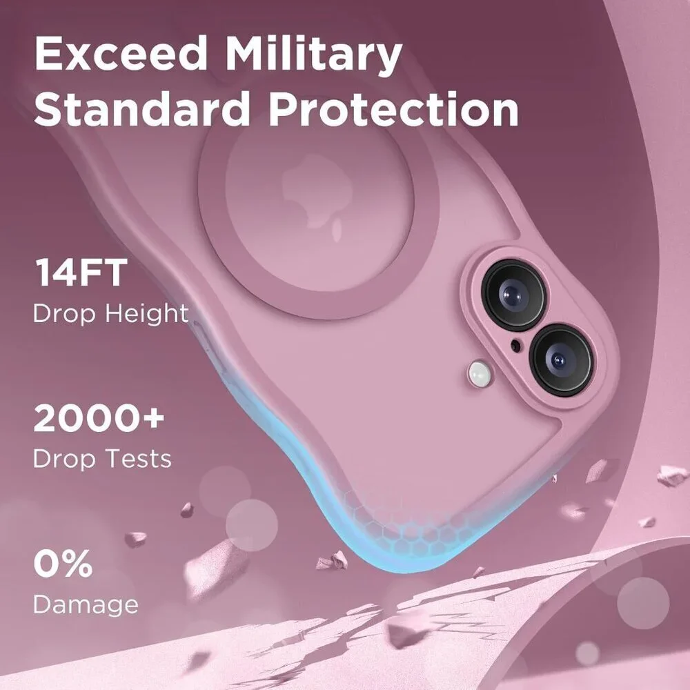 Women Black Currant Iphone 17 Pro Max Case Full Camera Protection Mag Safe